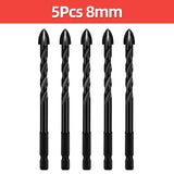 Cross Hex Tile Drill Bit For Glass Concrete Ceramic Tile Hole Opener Tungsten Carbide Hard Alloy Bits Set Tools 3 4 5 6 8 10 12mm