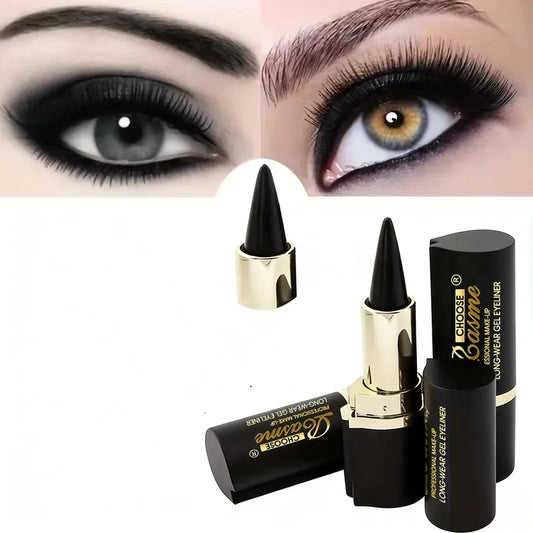Creamy Texture Eyeliner, 1/2 Counts Easy Coloring Sweat-Proof High Pigment Pencil, Daily Makeup Accessories for Women and Girls