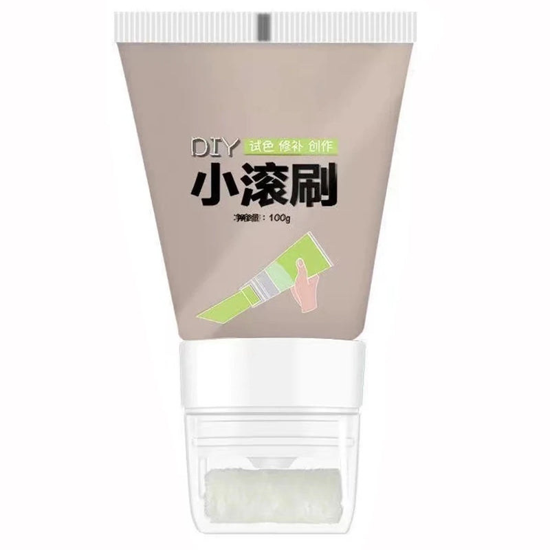 100g White Pink Wall Small Roller Brush Paint Interior Wall Repair Household Wall Graffiti Repair Environmental Protection Paint