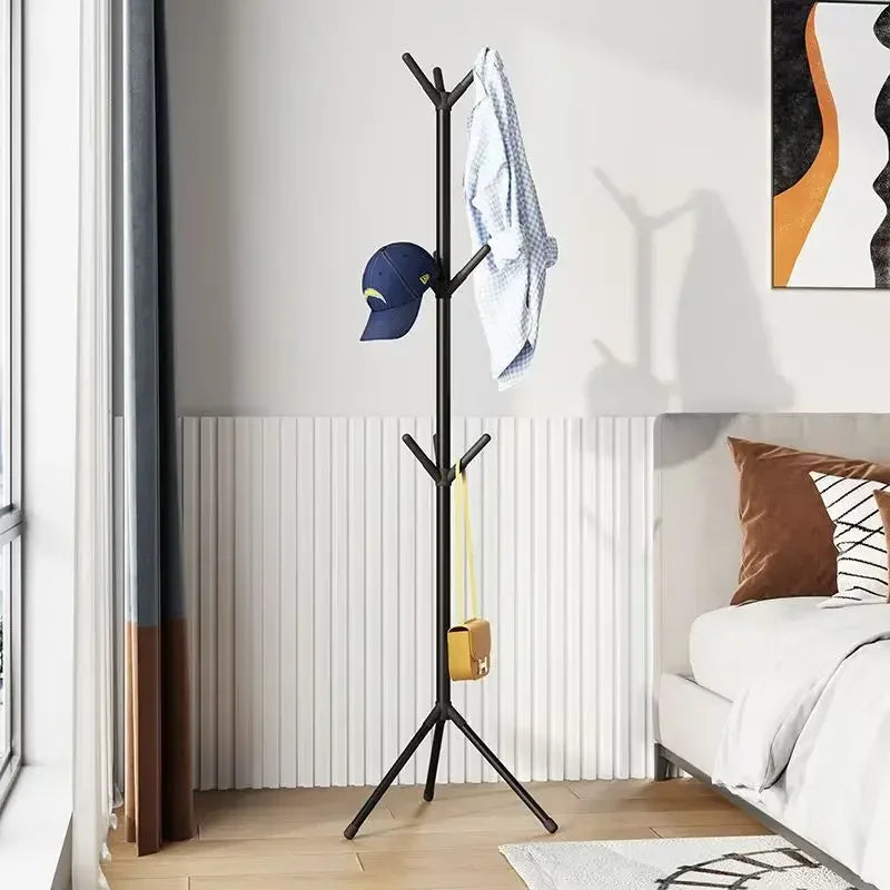 Perchero móvil de pie con múltiples ganchos, con forma de rama de árbol, práctico perchero para el hogar, la sala de estar y el almacenamiento de ropa.