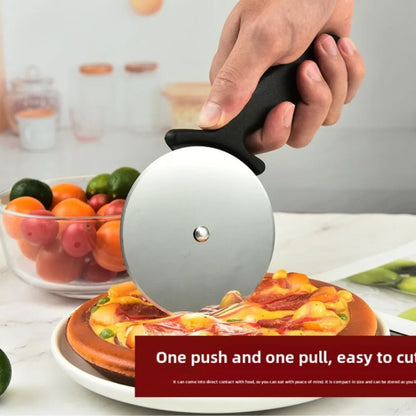 Cortadores de pizza de acero inoxidable, cortador de rodillos de repostería, cuchillo para pizza, cortador de galletas, rodillo para pasteles, tijeras, utensilios para hornear, accesorios de cocina