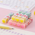 3pcs/lot Cartoon Creative Fruit Eraser Pupils Exam Pencil Eraser Children's Stationery Painting Sketch Eraser  School  Kawaii