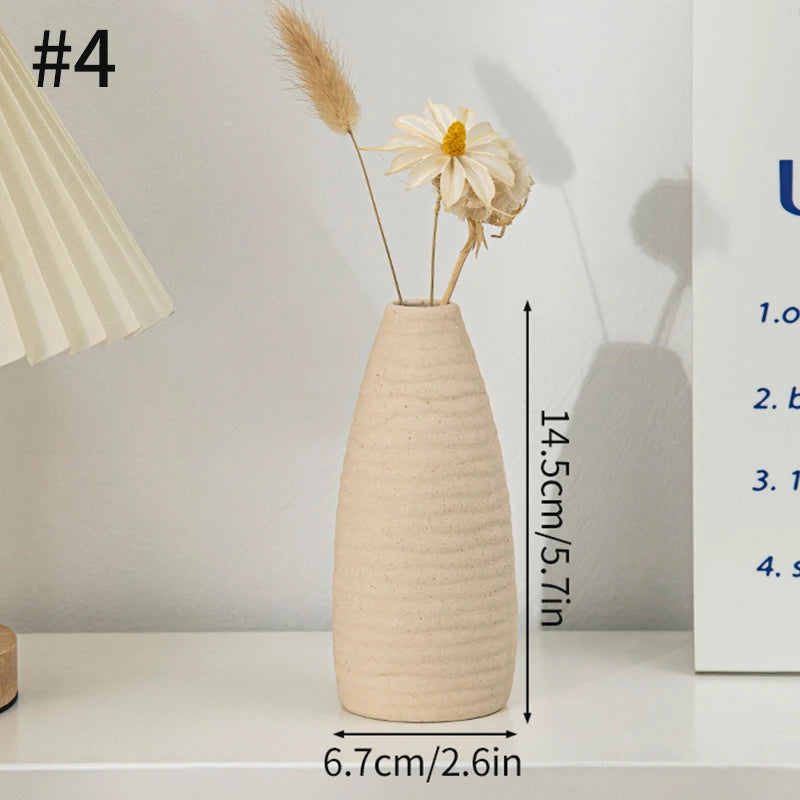 Ceramic Fired Vases, Hydroponic Dried Flower Utensils, Ornaments, Home Living Room Tables, Decorative Vases, Shaped Ceramic Vases