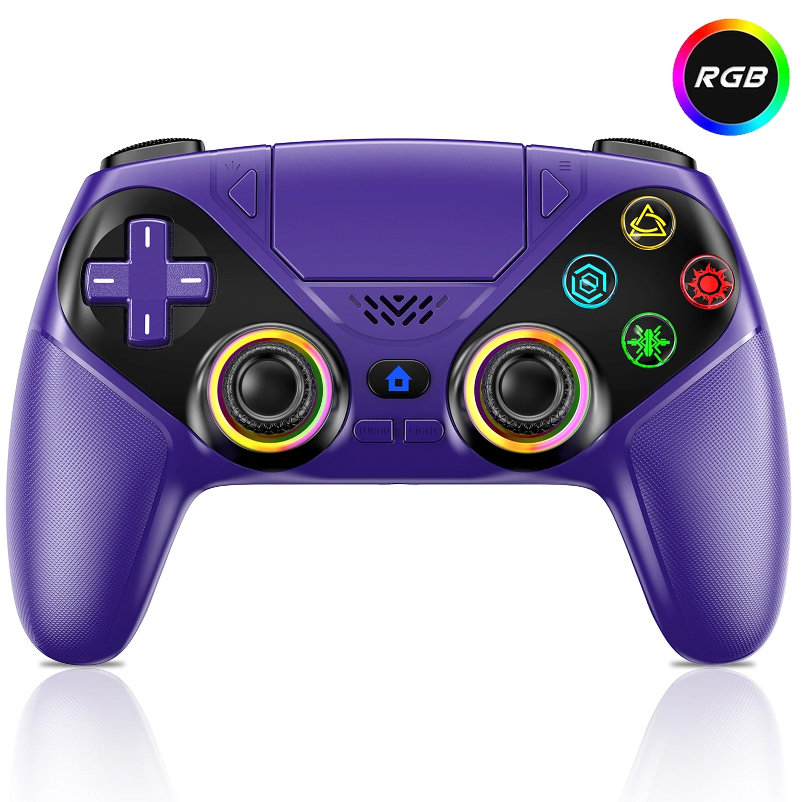 Controller For Playstation 5 PS5/PS5 Pro/Slim/PC Gamepads W/Hall Effect RGB Wireless Game Control Joystick Marco/Turbo Program