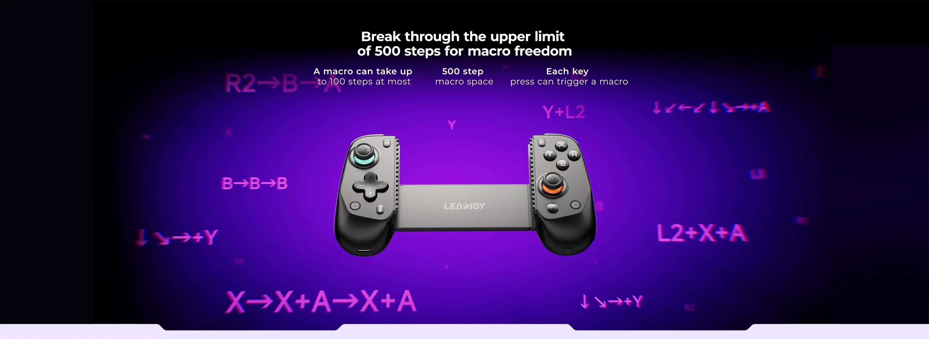 LEADJOY Blade Plus Wireless Gamepad Supports Switch 1 2/Android/IOS/PC/Pad Stretchable Game Controller