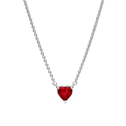Novo amor coração zircão pingente colar original pandora diy feminino chaveiro jóias decoração pulseira acessórios charme contas