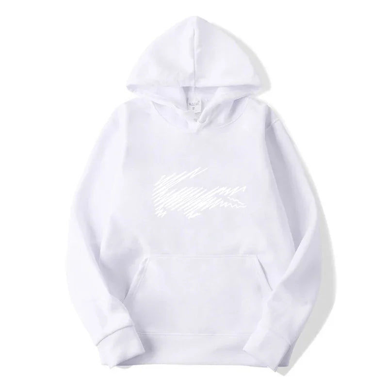 Men's and Women's Hoodie Sweatshirt Fashion Print Black Gray Pink Hooded Hip Hop Wool Hoodie Men's Brand Hoodie Street Clothing