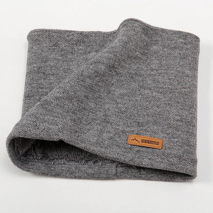 2023 Winter Warm Scarf For Women Knitted Neck Scarves Rings Plush Solid Men's Collar Ring Female Foulard Neckerchief