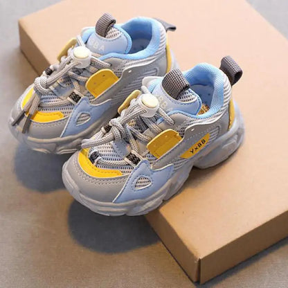 Zapatos para bebés y niños pequeños, talla 21-36, de malla transpirable, informales, antideslizantes