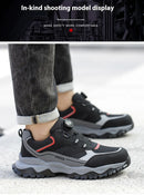 Anti-Piercing Steel Toe Safety Shoes, Certified Work Boots, Oilproof Slip Resistant for Construction & Industrial Shoes for Men