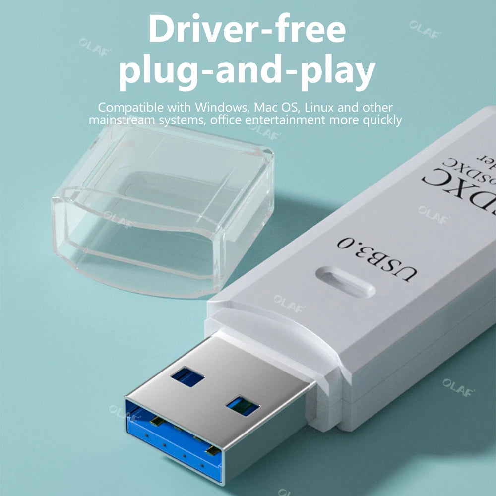 USB 3.0 Card Reader Micro SD TF Memory Card Reading Adapter High Speed ​​2 IN 1 Card Reader For Phone PC Laptop Accessories U disk