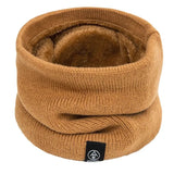 New Warm Neck Cover Neckerchief Winter Plush Muffler Woolen Knitting Fashion Solid Color Men Women Cold-proof Scarf Outdoors