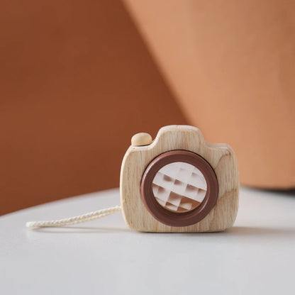 Montessori Baby Toys Education Wooden Blocks Toys for Kids Montessori Education Building Blocks Children Mini Camera Wooden Toys