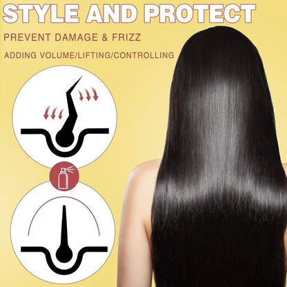 Spray protector térmico GOIPLE para el cabello, protege contra planchas y rizadores, protector UV, repara el cabello dañado, acondicionador sin enjuague 