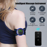 Mini masajeador cervical portátil EMS, camilla eléctrica para aliviar el dolor cervical y relajar los hombros.