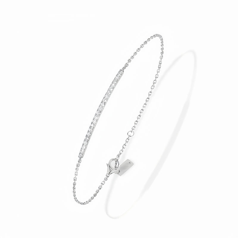 Pulsera de plata de ley S925 para mujer, diseño deslizante, diamantes dorados, accesorios de moda, personalidad, regalo de Navidad para novia. 