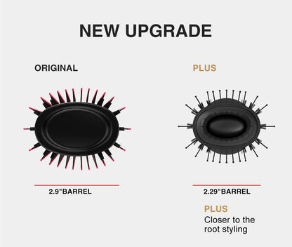 LISAPRO Elegant Black Gold Hair Blow Dryer Brush and Volumizer& One-Step Hot Air Brush 2.0 for Drying&Straightening,&Volumizing