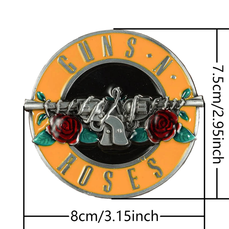 1 thorn wound pistol fashion embossed buckle, the trend of all men's novelty belt buckle