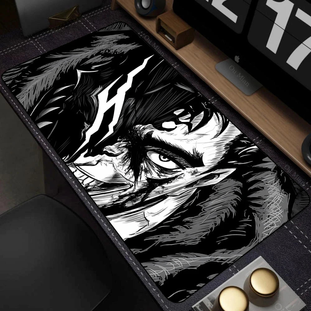Anime Berserk Mousepad Big Deskmat With Lockrand Office Pc Computer Accessories Mouse Pad Gaming Prime Gaming XXL Keyboard Mat