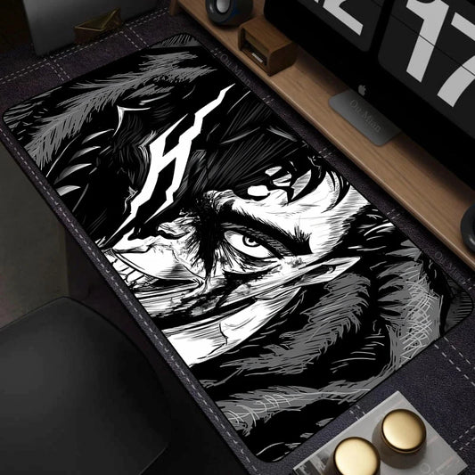 Anime Berserk Mousepad Big Deskmat With Lockrand Office Pc Computer Accessories Mouse Pad Gaming Prime Gaming XXL Keyboard Mat