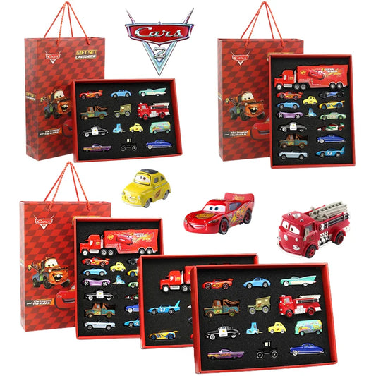 Disney Pixar Cars 3 Metal Diecast Lightning McQueen Mater Champion Car Model Toy Gift Set Jackson Storm Uncle Truck Boy Birthday Toys