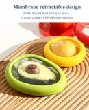 Fruit Vegetable Airtight Fresh Storage Box Lemon Tomato Avocado Preservation Seal Cover Transparent Reusable Kitchen Tools