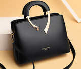 2026 New Style Crossbody Bag Medium Mom Bag Lychee Pattern Large Soft PU Zipper Closure Daily Use Fashionable Ladies Handbag Sac
