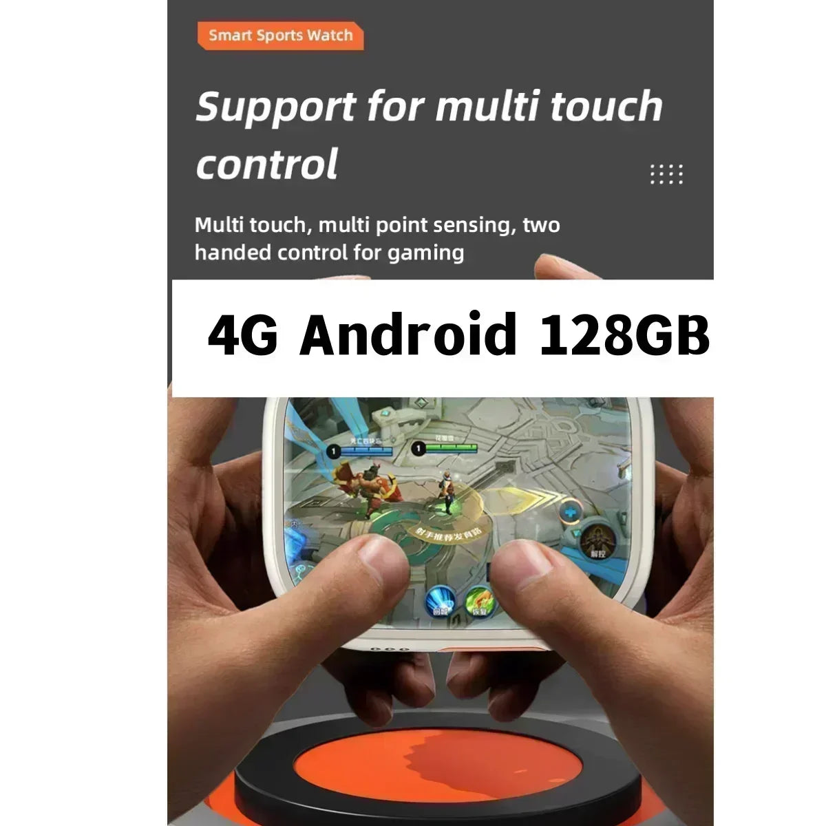 CDS9 5G Smartwatch: Android Smartwatch | 2.2" AMOLED HD | 180° Rotating Camera | 4G & GPS