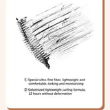 Ultra-Fine Curling Mascara Thick Lengthening Long-Lasting Waterproof Eyelash Mascara  Non-Smudge Eyelash Makeup For Natural Look