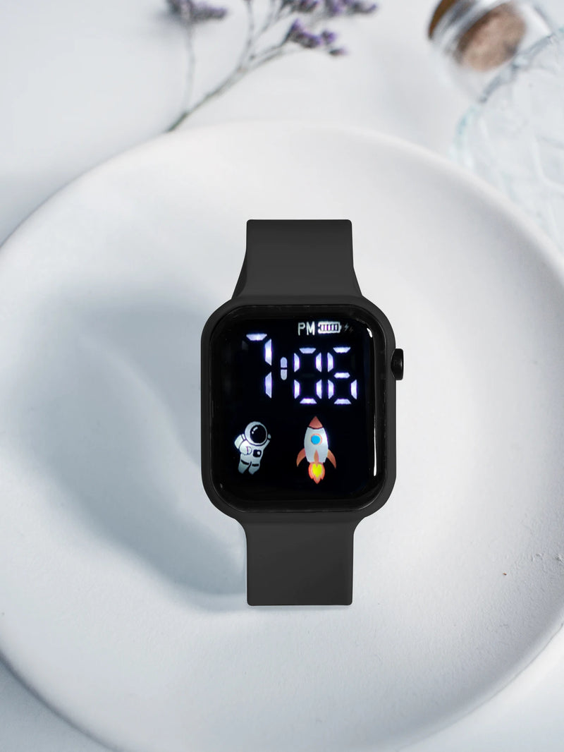 New Student Smart Watch Men's and Women's Astronaut Rocket Touch Screen Sports Electronic Watch Children's Festival Gift