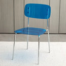 Modern Simple Household Transparent Dining Chair Backrest Single Person Leisure Net Red Table Plastic Chair Makeup Chairs  стул