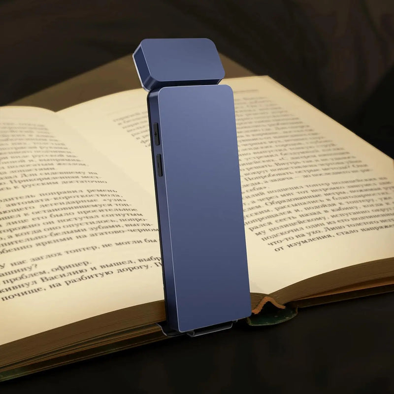 LED Rechargeable Clip-On Book Light 3 Colors 5 Brightness Bed Reading Night Light  Eye-Protection Bookmark Lamp Mini Book Lamp