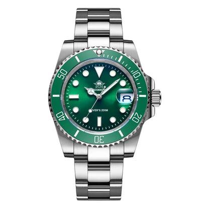 ADDIESDIVE Quartz Watch for Men 316L Stainless Steel Super Luminous Ceramic Bezel 200m Waterproof Classic Diving Men‘s Watch