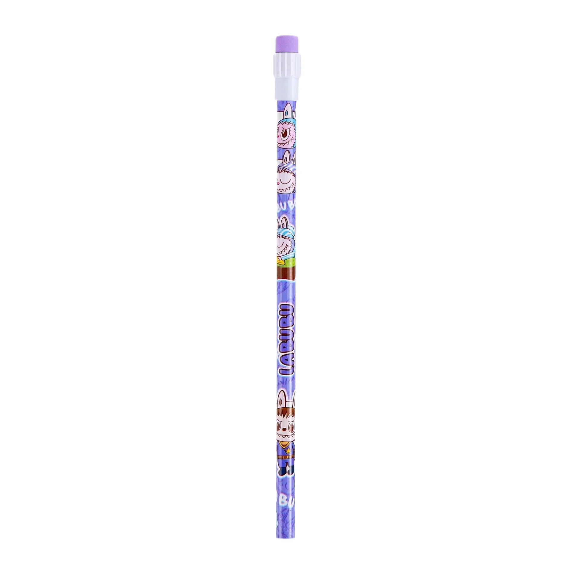10Pcs/Lot Cute Cartoon HB Pencil With Big Eraser Kawaii Capybara Pony Pencils Student Kids Writing Pen School Stationery Gifts
