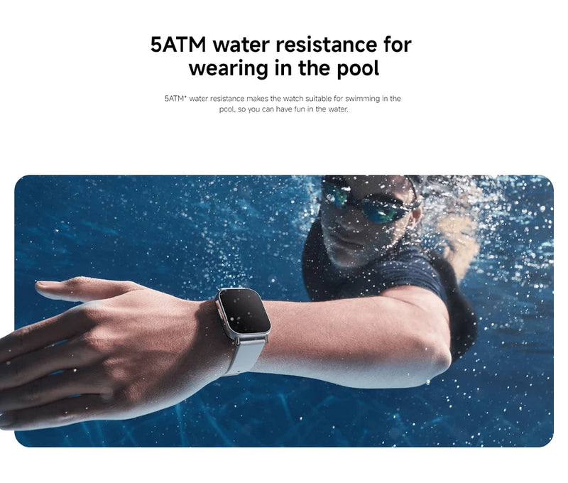 Global Version Xiaomi Redmi Watch 5 Lite 1.96" AMOLED up to 18 days battery built-in GNSS 150+ modes smart watch Bluetooth® call