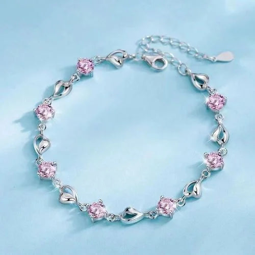 Retro 925 Sterling Silver Blue Crystal Bracelets for Women Korean Designer Hollow Adjustable Bracelets Luxury Party Jewelry Gift 