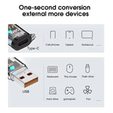 120W USB C OTG Adapter USB To Type C Data Transfer Charging Adapter 10Gbps USB Female To Type C Male Connector for IPhone 16 15