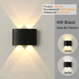 Apliques de pared LED modernos para interiores y exteriores, luces blancas de montaje en pared para sala de estar, pasillo, dormitorio, decoración