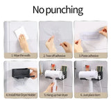 Shelf for Bathroom Dryer Cradle Wall Shelves Hair Dryer Holder Hairdryer Shower Organizer Box Toilet Blower Holder BathroomStuff