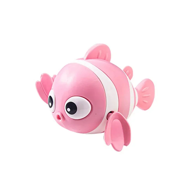 Bath Toys Cute Swimming Clown Fish Bath Toy for Toddlers Floating Wind Up Toys for Boy Girl Newborn Baby Bathtub Toddler Toys