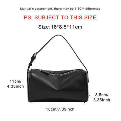 split leather 90s pen bag 2026 new luxury design soft cowhide mini one-shoulder crossbody bag suede fashion ladies handbag
