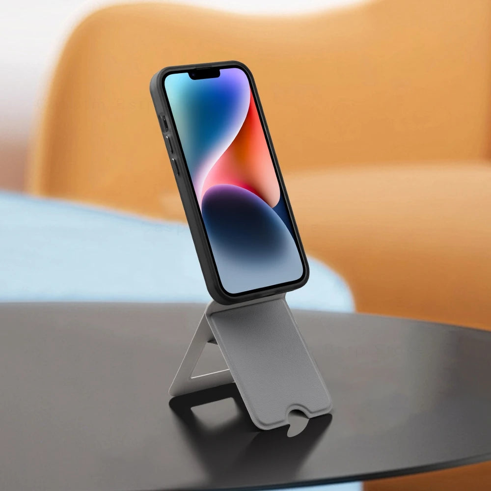 Soporte de teléfono plegable portátil para iPhone 11, 12, 13, 14, 15, 16 Pro Max Plus, soporte magnético de escritorio con ángulo ajustable
