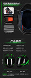 HNJ Men Motorcycle Helmet Women Full Face Helmet Riding Personality Horn Pink Helmet DOT Certification Motorcycle Helmet