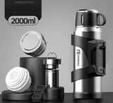 316 Stainless Steel Insulated Thermos Bottle, 1L, 2L, 3L, Outdoor Travel Coffee Mugs, Thermal Vacuum Water Bottle, Thermal Mug