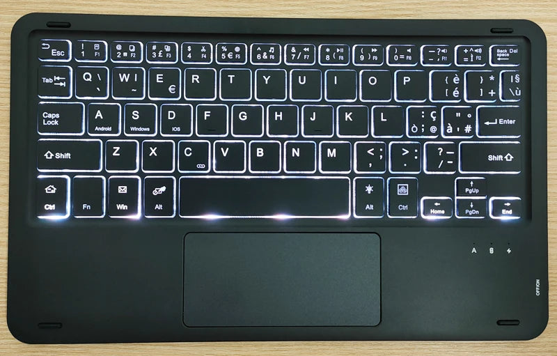 Bluetooth Keyboard Case For Xiaomi Pad 7 7 Pro 11.2 Trackpad Tablet Case Russian Arabic Hebrew Spanish Korean French Keyboard