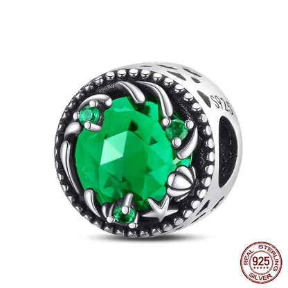 Ocean Series - Original Genuine 925 Sterling Silver Turtle Crab Mermaid Charm Beads Suitable for 3mm Bracelet DIY Making Pendant