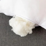 1pc White Bounce Back Pillow Solid Color Soft Comfortable Bedroom Bed Sleep 5star Hotel Home Single Adult Pillow