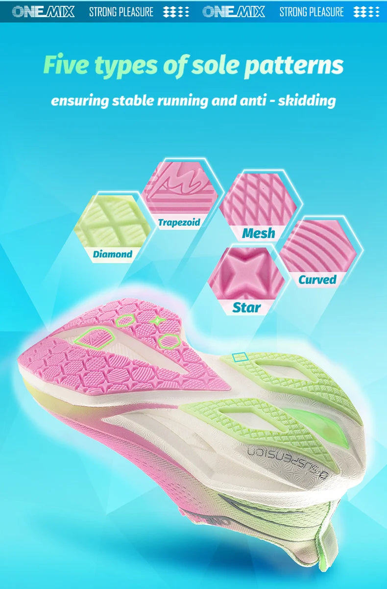 ONEMIX Running Shoes for Men Super Light Outdoor Athletic Training Jogging Sneakers Anti Slip Wear-Resistant Walking Shoes