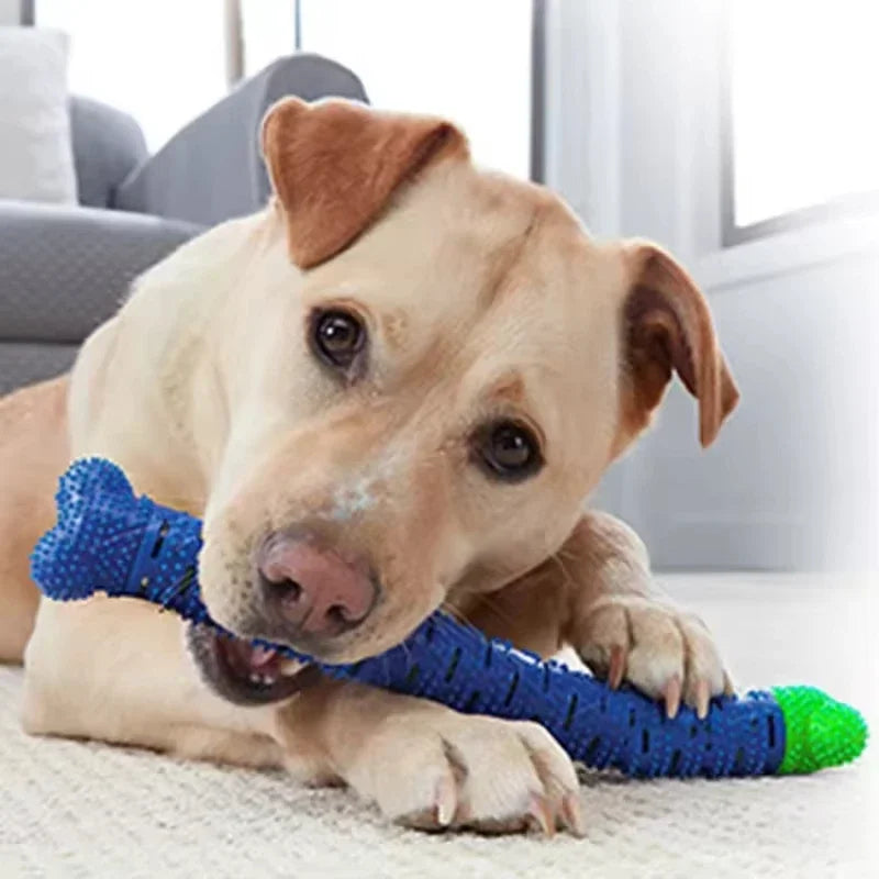 Palo de rechinar los dientes para mascotas, hueso extraíble, simulación de masticación para perros, entrenamiento, limpieza de dientes, cepillo de dientes, juguetes para perros