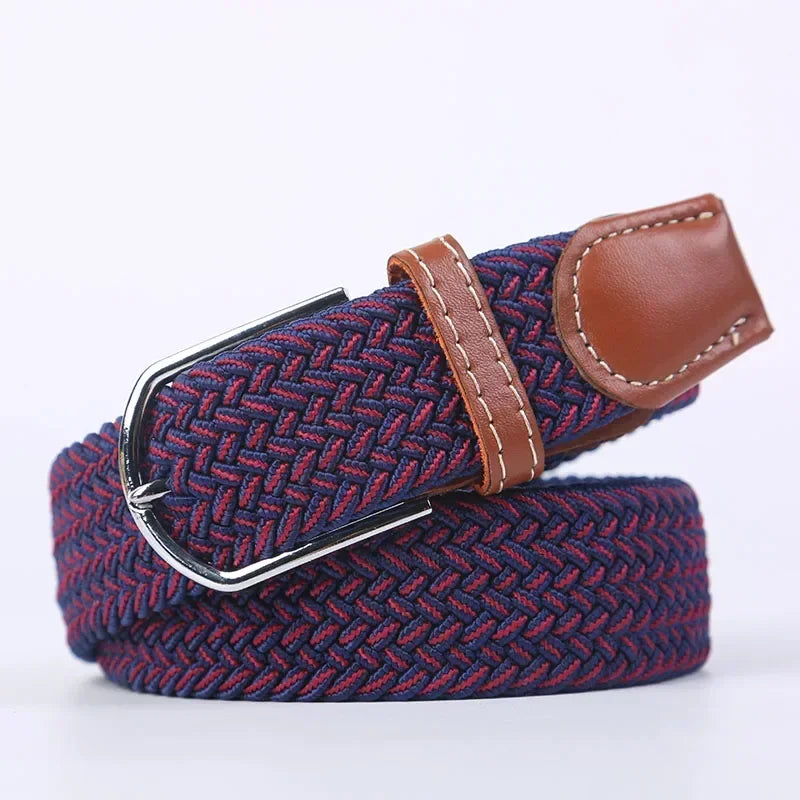 Women's Belt Fashion Casual Woven Elastic Belt Outdoor Sports Military Tactical Strap Climbing Work Belt Unisex Jeans Pants